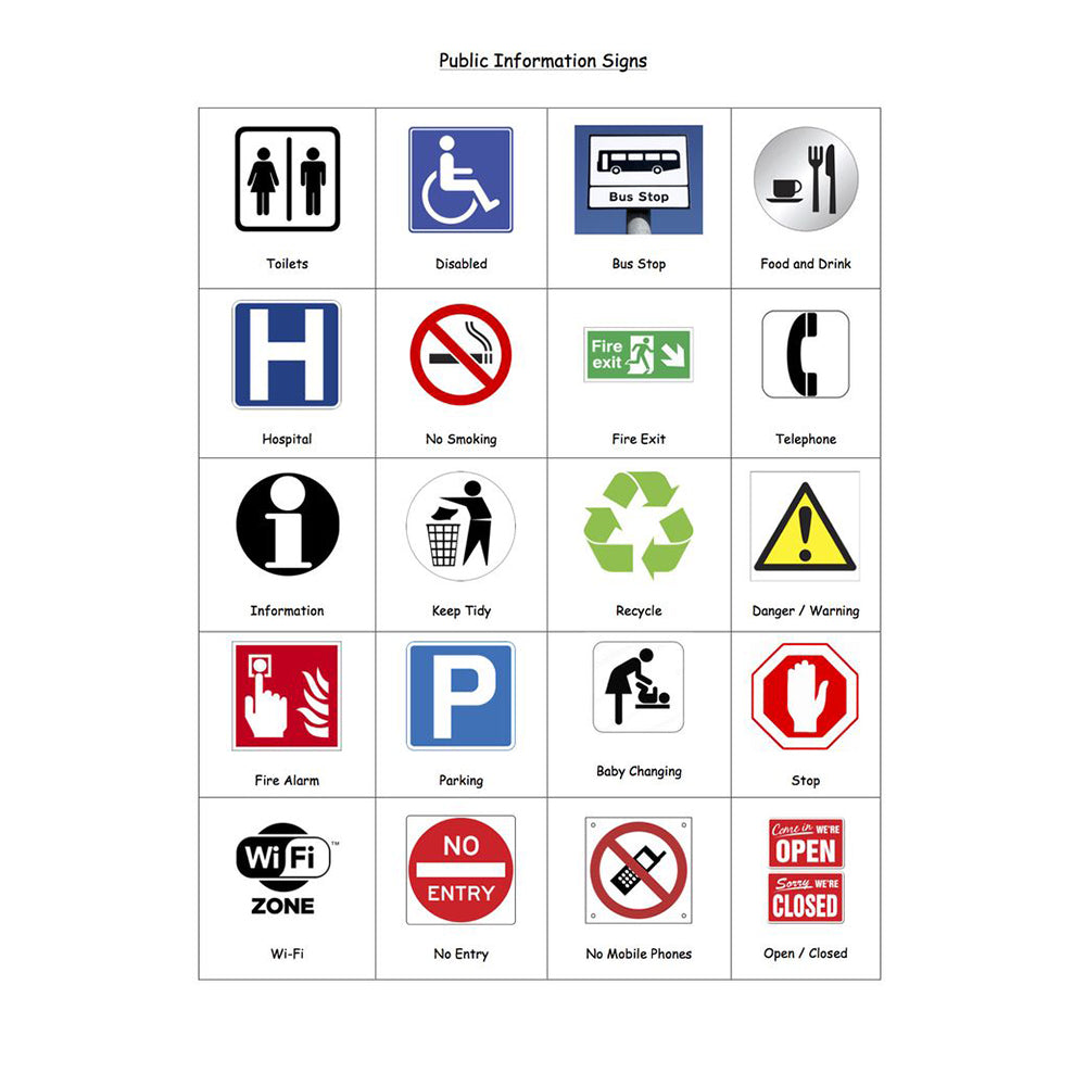 Informational Signs & Stickers - Custom Signboards