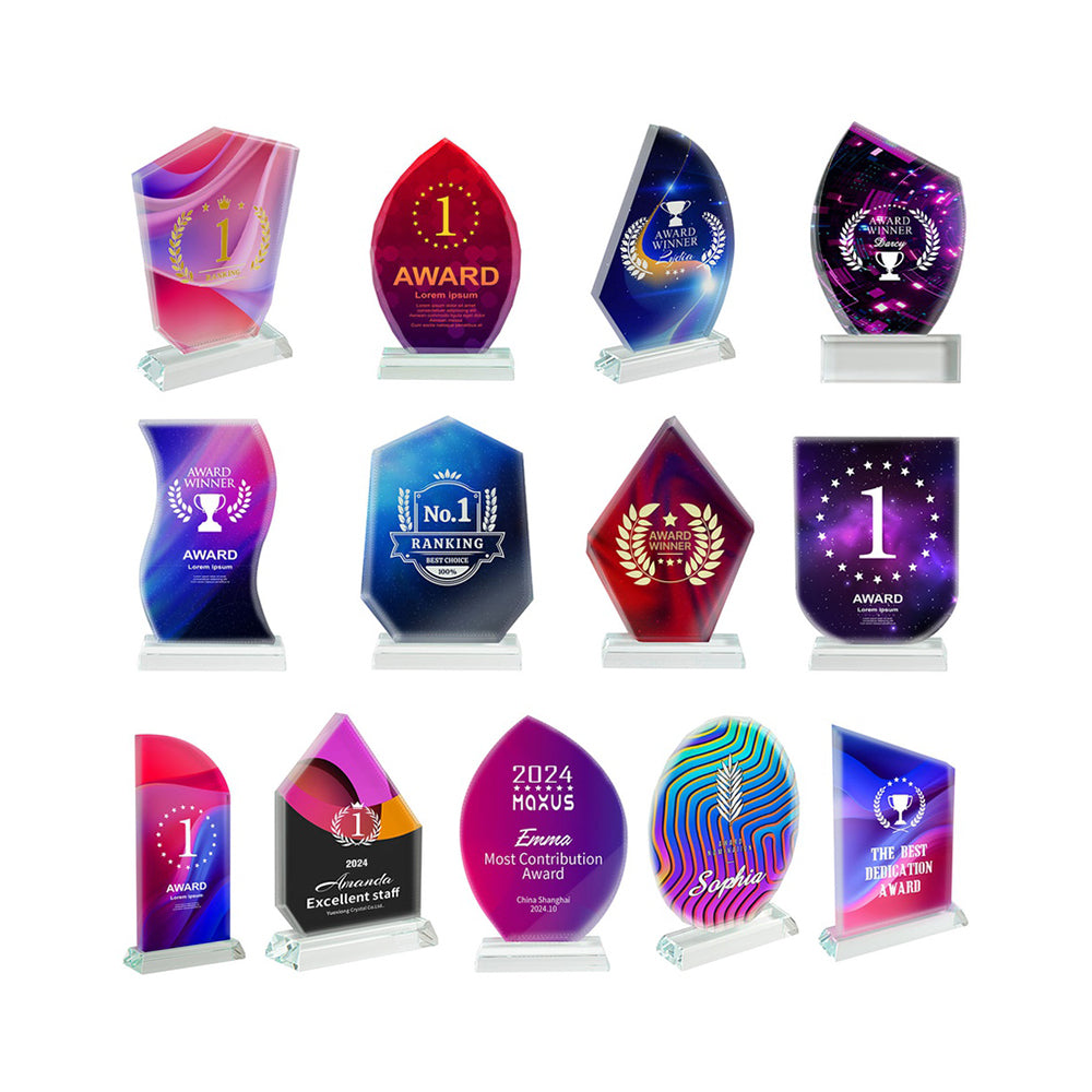 Crystal Trophy - Award Trophy with Crystal Base