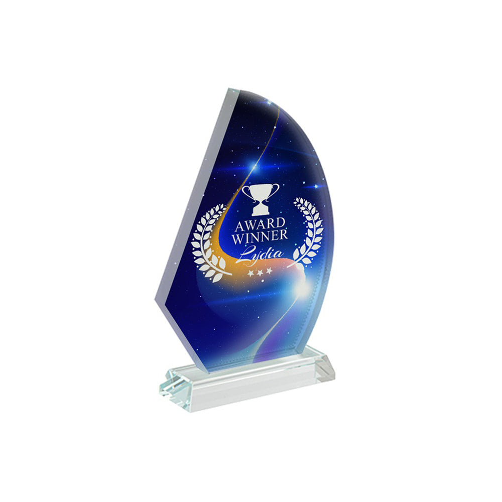 Crystal Trophy - Award Trophy with Crystal Base