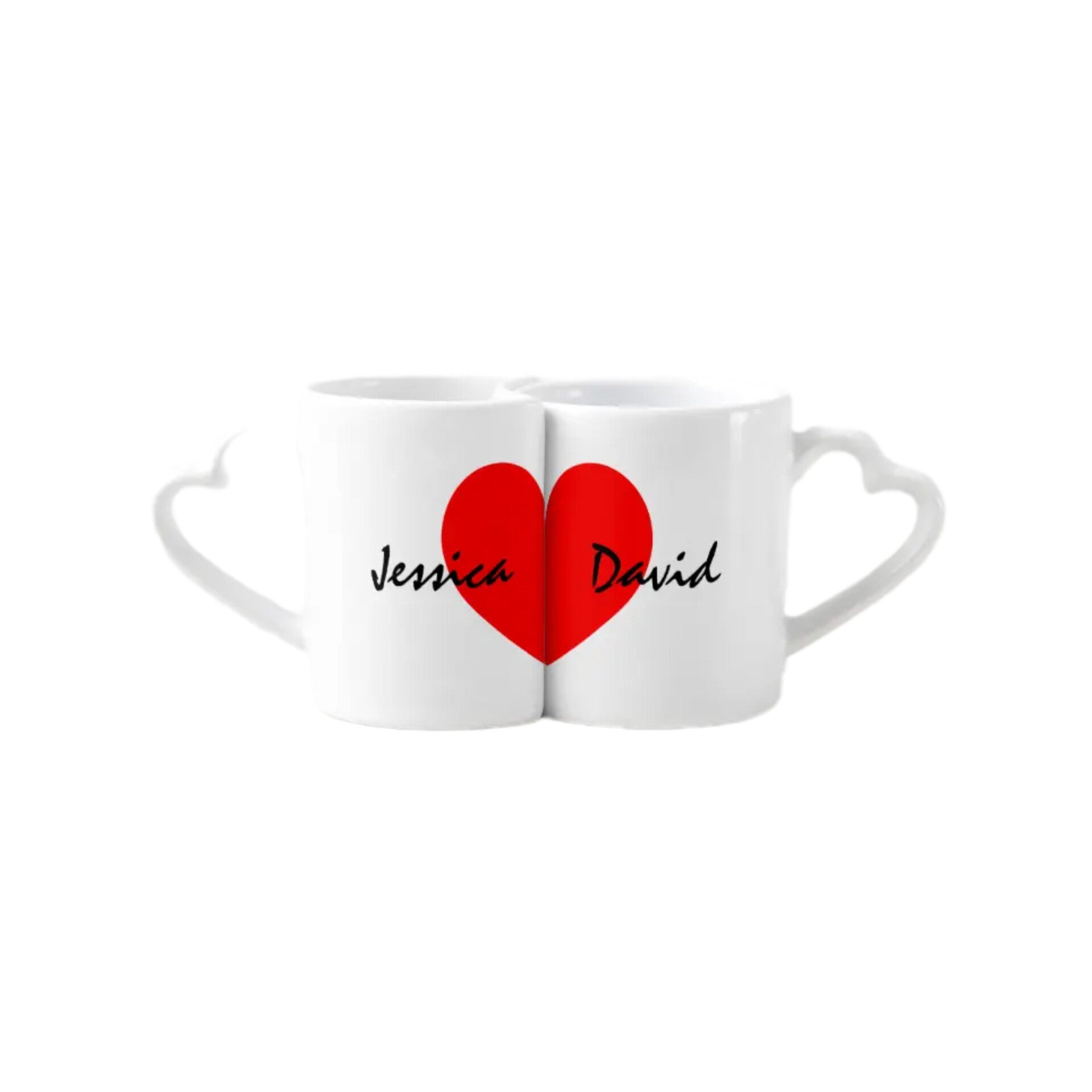 Lovers Mug Set - Ceramic Couple Mugs Pair