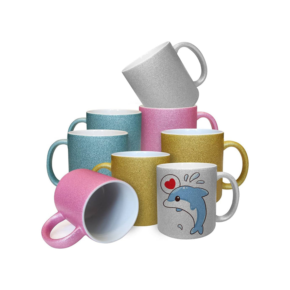 Glitter Ceramic Mug - 11oz Sparkle Coffee Mug