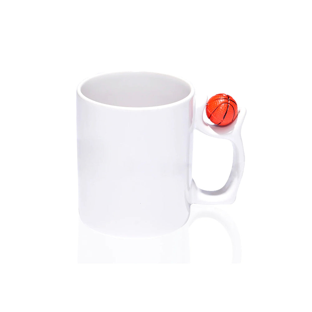 Sports Ball Mug - Basketball & Football Ceramic Mug