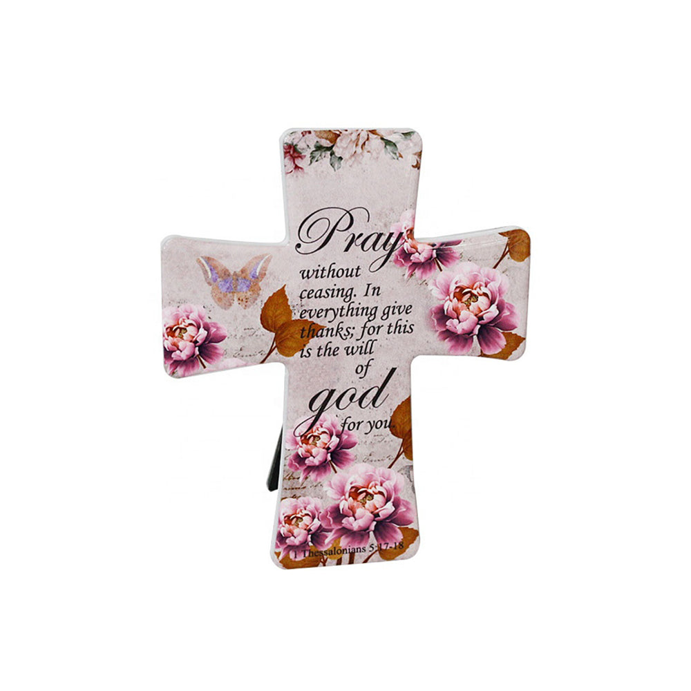 Modern Faith Wall Art - Ceramic & Wood