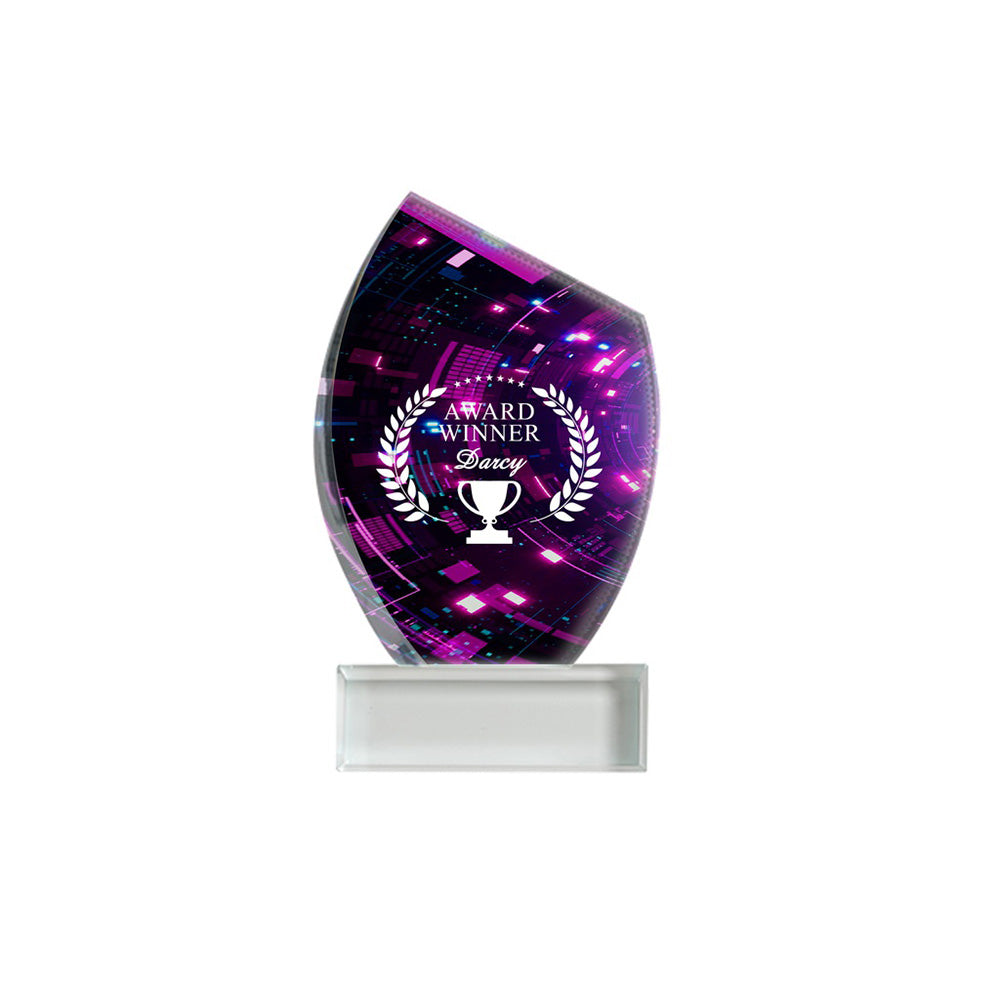 Crystal Trophy - Award Trophy with Crystal Base