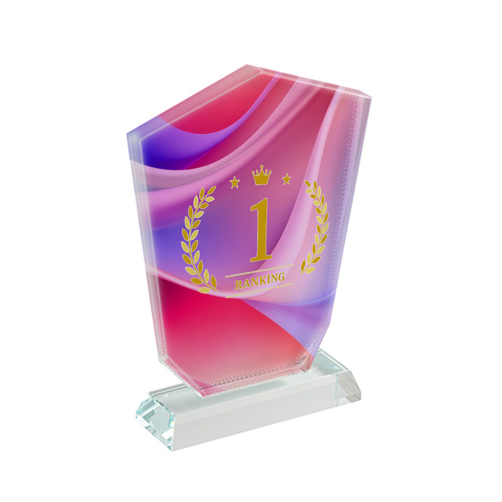 Crystal Trophy - Award Trophy with Crystal Base