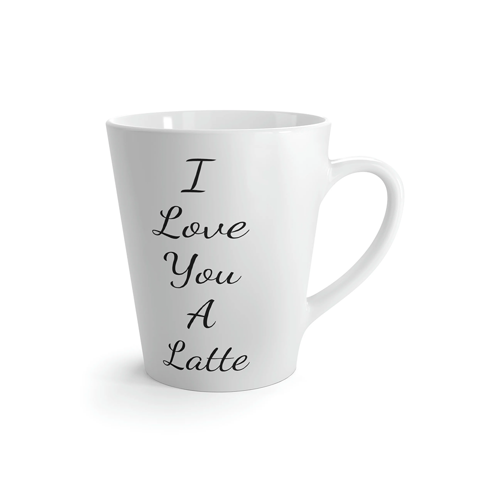 Latte Ceramic Mug - 12oz White Coffee Mug