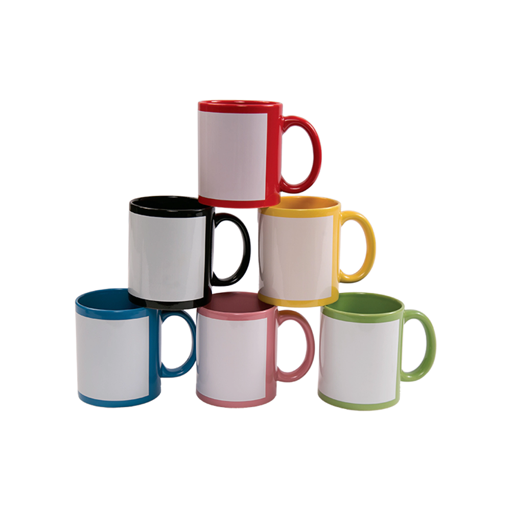 Patch Colored Ceramic Mug - 11oz Two-Tone Mug