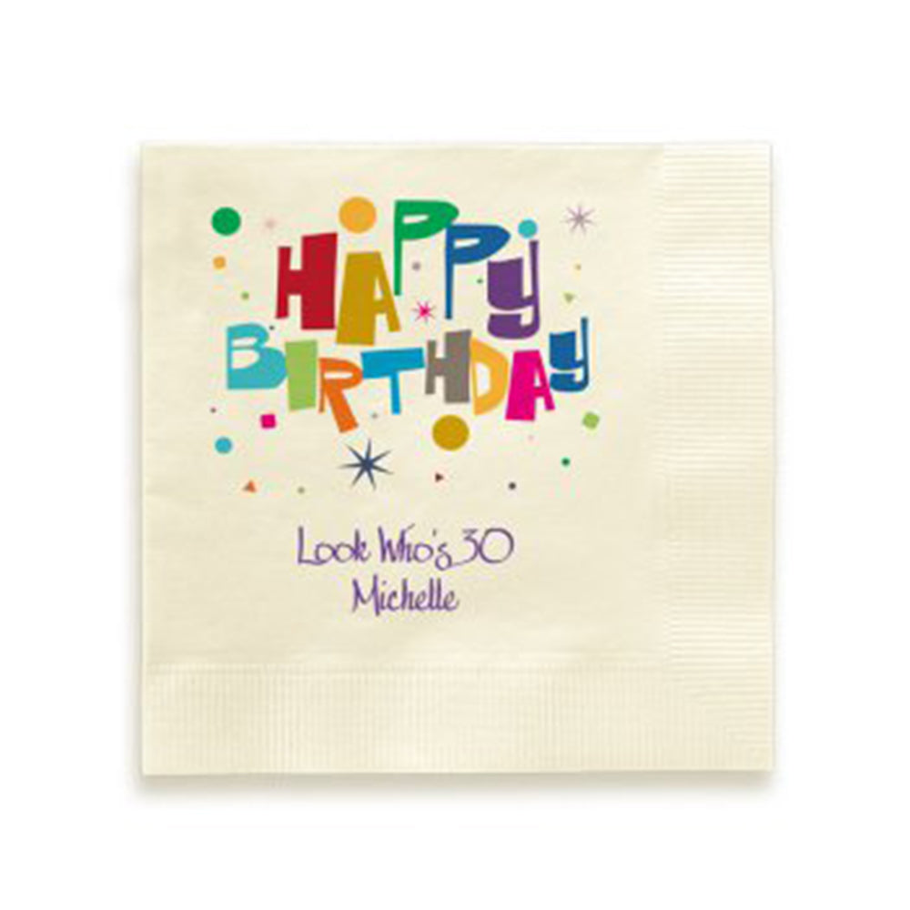 Printed Napkins - Personalized Event Napkins
