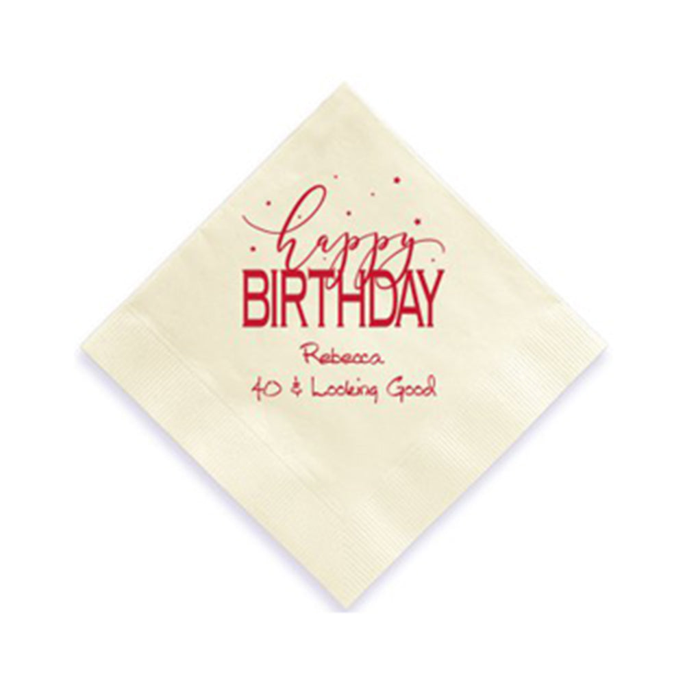 Printed Napkins - Personalized Event Napkins
