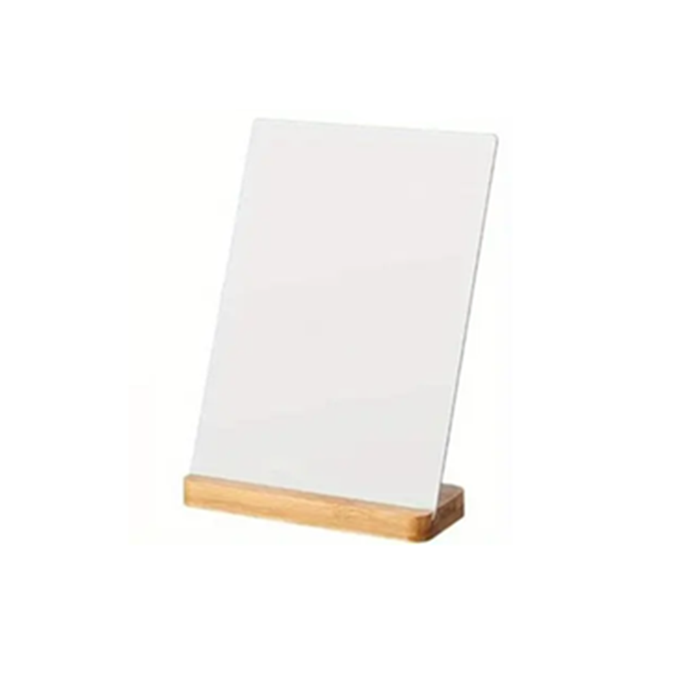 Aluminum Photo Frame with Bamboo Stand - Custom Printing